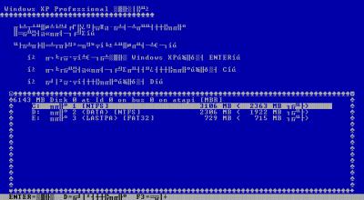文本安装界面字符成乱码